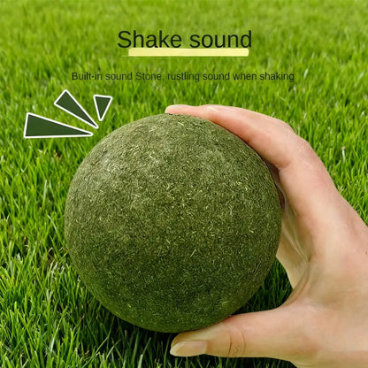 3.94-Inch Catnip Ball for Indoor Cats - Large Cat Toys for Kittens - Jumbo Catnip Balls - Teething Chew Toys - Dental Cleaning Toys for Kittens