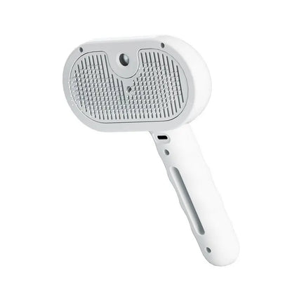 3-in-1 Rechargeable Steam Grooming Brush for Cats and Dogs - Self-Cleaning, Anti-Static, and Shedding Control for All Coat Types